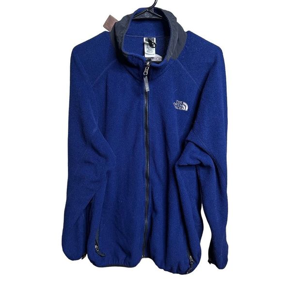 VTG North Face Fleece Full Zip Jacket Mens XL - Picture 1 of 3